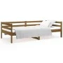Sofá cama de madera maciza de pino marrón miel 90x190 cm de vidaXL, Camas y somieres - Ref: Foro24-814637, Precio: 121,45 €, ...