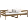 Honigbraunes Schlafsofa aus massivem Kiefernholz, 90 x 190 cm von vidaXL, Betten und Lattenroste - Ref: Foro24-814637, Preis:...