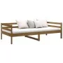Sofá cama de madera maciza de pino marrón miel 90x190 cm de vidaXL, Camas y somieres - Ref: Foro24-814637, Precio: 121,45 €, ...