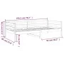 Sofá cama de madera maciza de pino marrón miel 90x190 cm de vidaXL, Camas y somieres - Ref: Foro24-814637, Precio: 121,45 €, ...