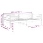 Sofá cama de madera maciza de pino marrón miel 90x190 cm de vidaXL, Camas y somieres - Ref: Foro24-814637, Precio: 123,23 €, ...