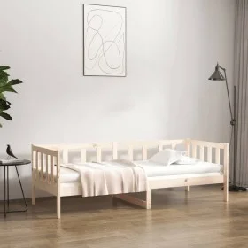 Sofá cama madera maciza de pino 90x190 cm de vidaXL, Camas y somieres - Ref: Foro24-814644, Precio: 106,56 €, Descuento: %