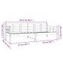 Sofá cama madera maciza de pino blanco 80x200 cm de vidaXL, Camas y somieres - Ref: Foro24-820363, Precio: 121,65 €, Descuent...