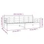 Solid white pine wood sofa bed 80x200 cm by vidaXL, Beds and slatted bases - Ref: Foro24-820363, Price: 98,87 €, Discount: %