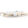 Removable sofa bed solid pine wood 2x(90x190) cm by vidaXL, Beds and slatted bases - Ref: Foro24-820437, Price: 115,08 €, Dis...