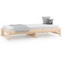 Removable sofa bed solid pine wood 2x(90x190) cm by vidaXL, Beds and slatted bases - Ref: Foro24-820437, Price: 116,64 €, Dis...