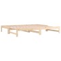 Removable sofa bed solid pine wood 2x(90x190) cm by vidaXL, Beds and slatted bases - Ref: Foro24-820437, Price: 116,64 €, Dis...