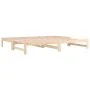 Removable sofa bed solid pine wood 2x(90x190) cm by vidaXL, Beds and slatted bases - Ref: Foro24-820437, Price: 115,08 €, Dis...