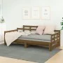 Removable sofa bed solid pine wood honey brown 2x(90x200)cm by vidaXL, Beds and slatted bases - Ref: Foro24-820345, Price: 19...
