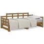 Removable sofa bed solid pine wood honey brown 2x(90x200)cm by vidaXL, Beds and slatted bases - Ref: Foro24-820345, Price: 19...