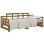 Removable sofa bed solid pine wood honey brown 2x(90x200)cm by vidaXL, Beds and slatted bases - Ref: Foro24-820345, Price: 19...