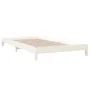 White solid pine wood stackable bed 90x200 cm by vidaXL, Beds and slatted bases - Ref: Foro24-820393, Price: 98,45 €, Discoun...