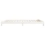 White solid pine wood stackable bed 90x200 cm by vidaXL, Beds and slatted bases - Ref: Foro24-820393, Price: 98,45 €, Discoun...