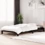 Black solid pine wood stackable bed 75x190 cm by vidaXL, Beds and slatted bases - Ref: Foro24-820411, Price: 97,84 €, Discoun...