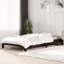 Schwarzes, stapelbares Bett aus massivem Kiefernholz, 75 x 190 cm von vidaXL, Betten und Lattenroste - Ref: Foro24-820411, Pr...