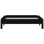 Black solid pine wood stackable bed 75x190 cm by vidaXL, Beds and slatted bases - Ref: Foro24-820411, Price: 97,84 €, Discoun...