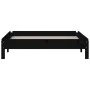 Schwarzes, stapelbares Bett aus massivem Kiefernholz, 75 x 190 cm von vidaXL, Betten und Lattenroste - Ref: Foro24-820411, Pr...
