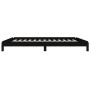 Black solid pine wood stackable bed 75x190 cm by vidaXL, Beds and slatted bases - Ref: Foro24-820411, Price: 97,84 €, Discoun...
