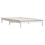 Massives Bettgestell aus weißem Kiefernholz, 90 x 200 cm von vidaXL, Betten und Lattenroste - Ref: Foro24-820527, Preis: 68,8...
