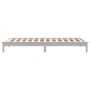 Massives Bettgestell aus weißem Kiefernholz, 90 x 200 cm von vidaXL, Betten und Lattenroste - Ref: Foro24-820527, Preis: 68,8...