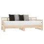 Removable sofa bed solid pine wood 2x(90x190) cm by vidaXL, Beds and slatted bases - Ref: Foro24-820382, Price: 163,31 €, Dis...