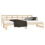 Removable sofa bed solid pine wood 2x(90x190) cm by vidaXL, Beds and slatted bases - Ref: Foro24-820382, Price: 163,31 €, Dis...