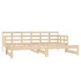 Removable sofa bed solid pine wood 2x(90x190) cm by vidaXL, Beds and slatted bases - Ref: Foro24-820382, Price: 163,31 €, Dis...