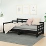 Removable sofa bed solid black pine wood 2x(90x200) cm by vidaXL, Beds and slatted bases - Ref: Foro24-820346, Price: 197,38 ...