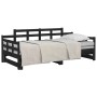 Removable sofa bed solid black pine wood 2x(90x200) cm by vidaXL, Beds and slatted bases - Ref: Foro24-820346, Price: 197,38 ...