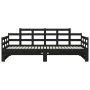 Sofá cama extraíble madera maciza de pino negro 2x(90x200) cm de vidaXL, Camas y somieres - Ref: Foro24-820346, Precio: 194,1...
