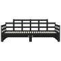 Sofá cama extraíble madera maciza de pino negro 2x(90x200) cm de vidaXL, Camas y somieres - Ref: Foro24-820346, Precio: 197,3...