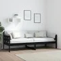 Sofá cama madera maciza de pino negro 80x200 cm de vidaXL, Camas y somieres - Ref: Foro24-820366, Precio: 121,21 €, Descuento: %
