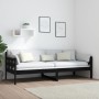 Solid black pine wood sofa bed 80x200 cm by vidaXL, Beds and slatted bases - Ref: Foro24-820366, Price: 122,80 €, Discount: %