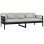 Solid black pine wood sofa bed 80x200 cm by vidaXL, Beds and slatted bases - Ref: Foro24-820366, Price: 122,80 €, Discount: %