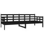 Sofá cama madera maciza de pino negro 80x200 cm de vidaXL, Camas y somieres - Ref: Foro24-820366, Precio: 121,21 €, Descuento: %