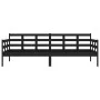 Sofá cama madera maciza de pino negro 80x200 cm de vidaXL, Camas y somieres - Ref: Foro24-820366, Precio: 121,21 €, Descuento: %
