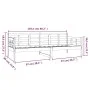 Sofá cama madera maciza de pino negro 80x200 cm de vidaXL, Camas y somieres - Ref: Foro24-820366, Precio: 121,21 €, Descuento: %