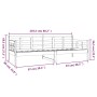Solid black pine wood sofa bed 80x200 cm by vidaXL, Beds and slatted bases - Ref: Foro24-820366, Price: 122,80 €, Discount: %