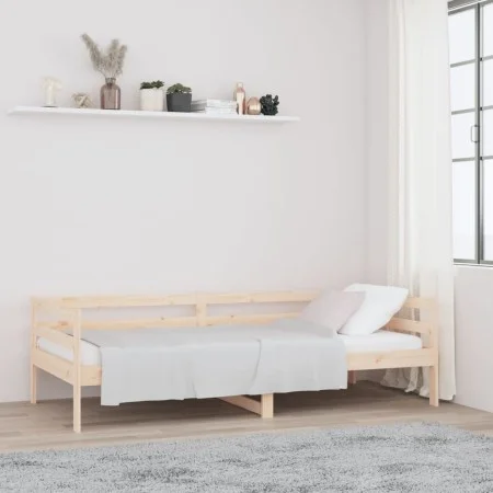 Sofá cama madera maciza de pino 80x200 cm de vidaXL, Camas y somieres - Ref: Foro24-814674, Precio: 121,65 €, Descuento: %