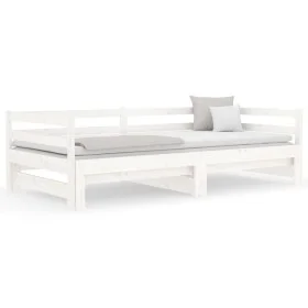 Removable sofa bed solid white pine wood 2x(80x200) cm by vidaXL, Beds and slatted bases - Ref: Foro24-814695, Price: 126,97 ...