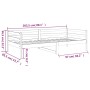 Sofá cama madera maciza de pino 80x200 cm de vidaXL, Camas y somieres - Ref: Foro24-814674, Precio: 123,71 €, Descuento: %