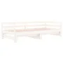 Abnehmbares Schlafsofa aus massivem weißem Kiefernholz, 2 x (80 x 200) cm von vidaXL, Betten und Lattenroste - Ref: Foro24-81...