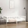 Solid white pine wood sofa bed 90x190 cm by vidaXL, Beds and slatted bases - Ref: Foro24-814645, Price: 116,14 €, Discount: %
