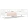 Solid white pine wood sofa bed 90x190 cm by vidaXL, Beds and slatted bases - Ref: Foro24-814645, Price: 116,14 €, Discount: %
