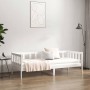 Sofá cama madera maciza de pino blanco 90x190 cm de vidaXL, Camas y somieres - Ref: Foro24-814645, Precio: 118,11 €, Descuent...