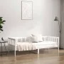 Solid white pine wood sofa bed 90x190 cm by vidaXL, Beds and slatted bases - Ref: Foro24-814645, Price: 116,14 €, Discount: %
