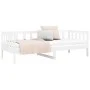 Solid white pine wood sofa bed 90x190 cm by vidaXL, Beds and slatted bases - Ref: Foro24-814645, Price: 116,14 €, Discount: %