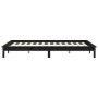 Estructura de cama madera maciza de pino negra 120x200 cm de vidaXL, Camas y somieres - Ref: Foro24-820540, Precio: 110,36 €,...