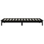 Solid black pine wood bed frame 90x200 cm by vidaXL, Beds and slatted bases - Ref: Foro24-820530, Price: 76,53 €, Discount: %