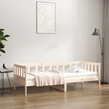 Sofá cama madera maciza de pino 80x200 cm de vidaXL, Camas y somieres - Ref: Foro24-814684, Precio: 117,61 €, Descuento: %